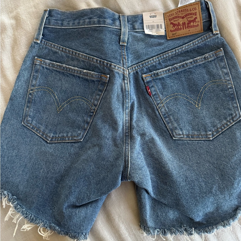 Levi's Women's Blue Denim Shorts